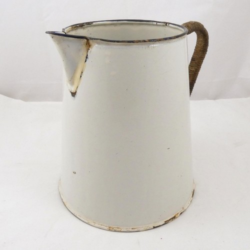 Enamel metal jug - enamel,