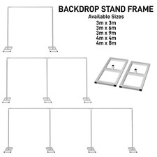 Heavy Duty Backdrop Stand Rectangular Metal Frame for Wedding Birthday Party