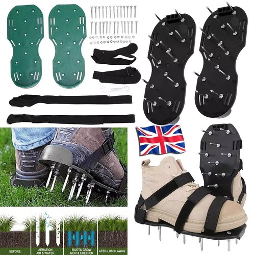 Lawn aerating spiked shoes - lawn,
