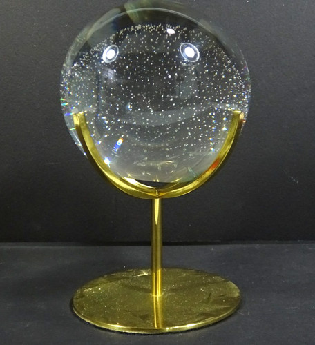 Clear glass crystal ball - ball, on