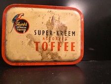 6 inch super-kreem assorted sharps toffee storage tin sweet chocolate tin