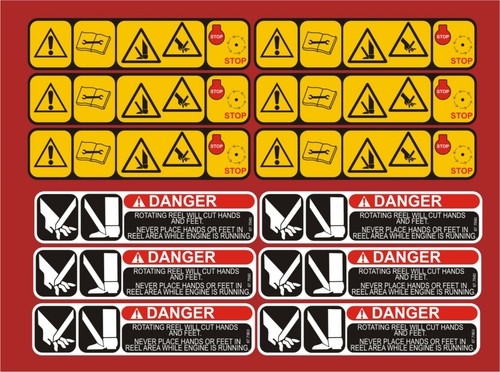 Toro mower safety decals - , decals.