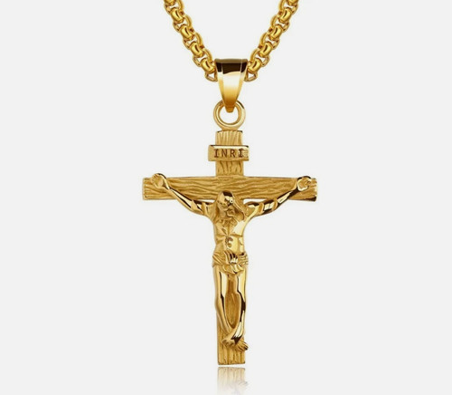 Men stainless steel jesus - men,
