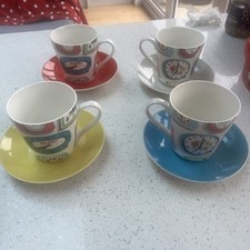 Cath Kidston 4 Coffee Cups And