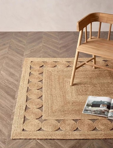 Jute rug natural rectangle - natural,