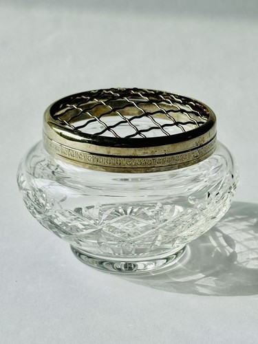 Vtg edinburgh crystal rose - crystal,