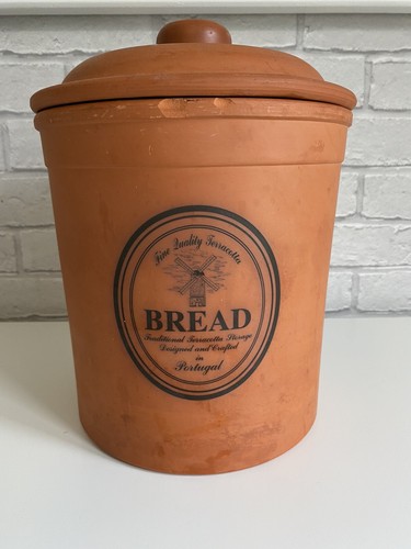 Bread bin terracotta made - made, in