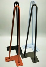 Hairpin Legs SET OF 4 High quality finish 4"-39" heights  2+3 prong ,4 colours