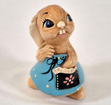 Pendelphin Lucy Pocket Rabbit Handmade Handpainted Stoneware Figurine Miniature