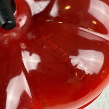 Le Creuset Red Pepper Casserole Dish with Lid Cast Iron France Vintage