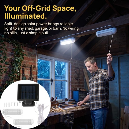 2pcs solar powered - 2pcs, shed