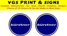 BURSTNER CIRCLE CARAVAN MOTORHOME STICKERS DECAL CHOICE OF COLOURS #010
