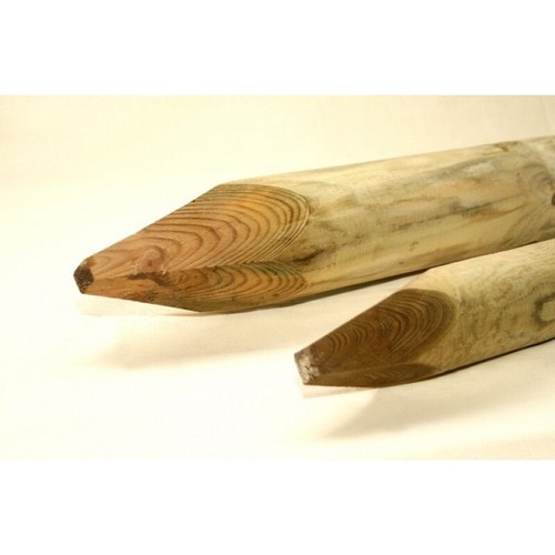 Wood post round - wood, 2.4m