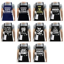 Novelty BBQ Apron Grilling Novelty Funny Kitchen Chef Cooking Men Women Pockets