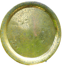 TRAY brass  Indo Persian table