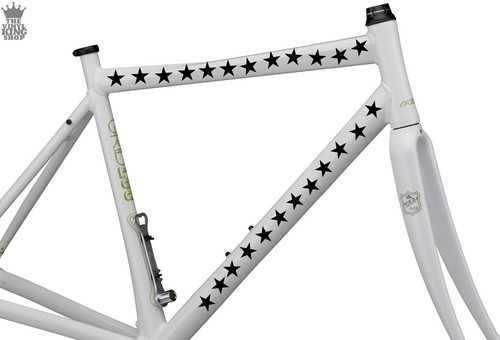 Star bike frame - star, stickers