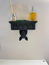 Gothic Bat Wall Shelf | Black