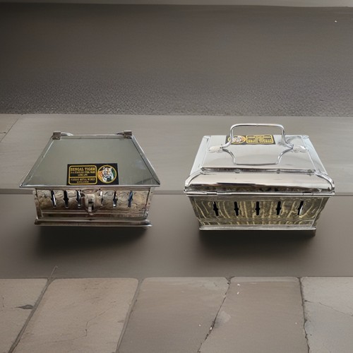 Vintage stainless steel - steel, pan