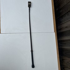 SWAINE ADENEY BRIGG LONDON BROWN PLAITED RIDING CROP WHIP 63cm.
