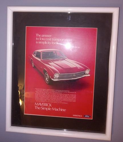 1971 ford maverick red - maverick, muscle