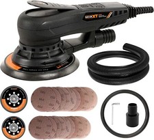 Electric Brushless Orbital Sander with Two Backing plates for Woodworking