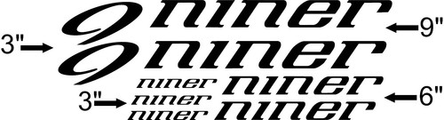 Custom niner bike frame decal - custom,