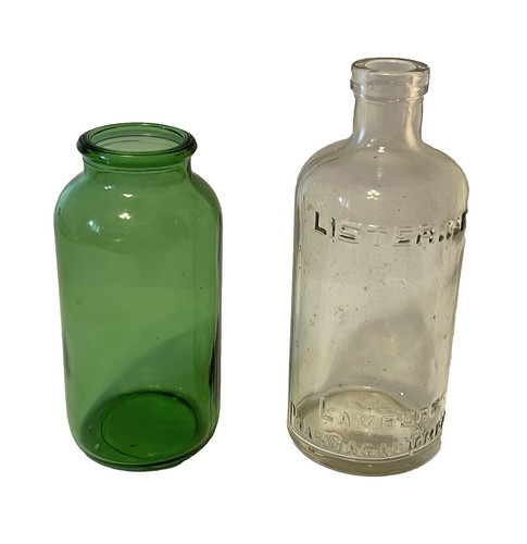 Vintage glass bottles - vintage,