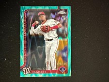 Darren Baker 2025 Topps Chrome Rookie RC Aqua Ray Wave Refractor /199 Nats D23