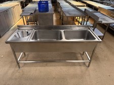 Commercial Stainless Steel Triple Sink (180cm) Read Descrip for Delivery V710