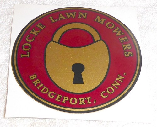 Vintage lawn mower - , decals