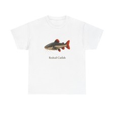 Unisex Adult T Shirt Redtail Catfish Amazon River Art
