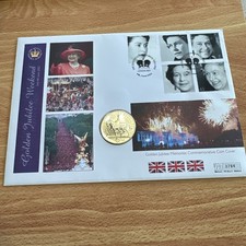2002 Golden Jubilee £5 Coin Cover Individually Numbered  issue number 1 