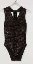 WAREHOUSE LEOPARD PRINT VELVET BODYSUIT - SIZE UK6, 12, 14, 16, Available BNWT