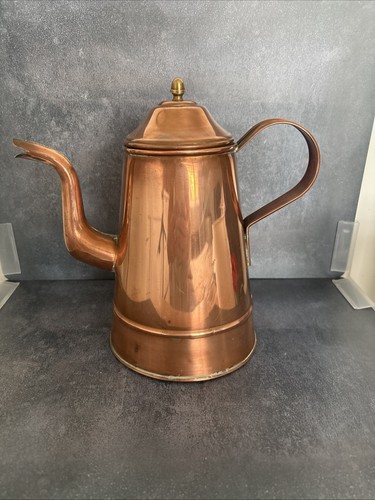 Vintage copper coffee - pot,