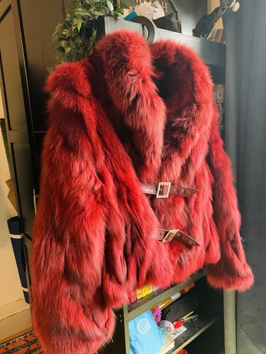 Luxury genuine fox fur - fox, jacket