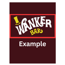 Wanker Chocolate Bar Wrapper