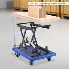 Electric Scissor Lift Table - 250lbs Capacity, Adjustable Height, Foldable