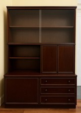 Vintage Solid Wood Cabinet —