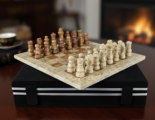 Handmade marble chess - handmade, set