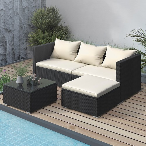 Rattan garden furniture - garden,