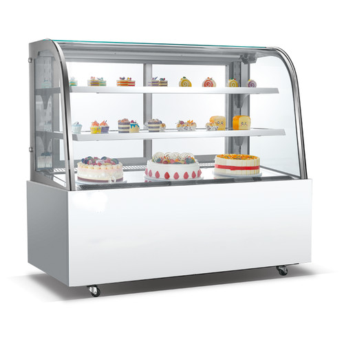 Patiserie display curved glass - patiserie,