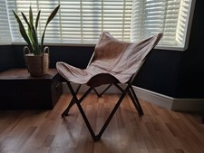 Leather Metal Folding Butterfly Chair Interior Design Well Built, whole chair