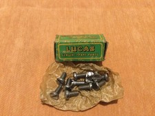 Vintage Lucas..nos..Green boxed 1950s..(104244) flat head screws (12)..