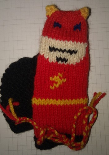 The flash hand knitted willy - flash,