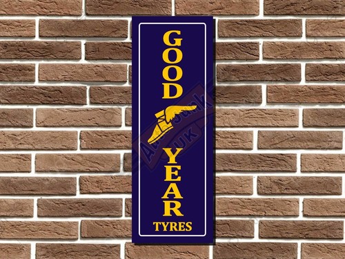 Goodyear metal sign - goodyear, wall