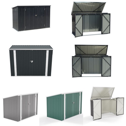 Metal bicycle shed garden - bicycle,