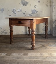 VINTAGE PINE plank top TABLE