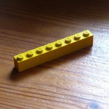 Vintage Lego Yellow 8 X 1 x 1