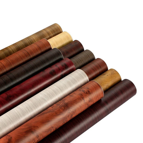 Wood effect vinyl wrap self - effect,