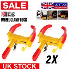2X WHEEL CLAMP FOR CAR VAN